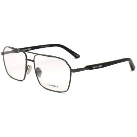 バレンシアガ BALENCIAGA 眼鏡 メガネ フレーム のみ BB0248O-003 アイウェア オプティカルフレーム スクエア型 メンズ グレー+ブラック