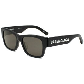 バレンシアガ BALENCIAGA サングラス アジアンフィット UVカット BB0262SA-001 アイウェア スクエア メンズ レディース ユニセックス ブラック+グレー