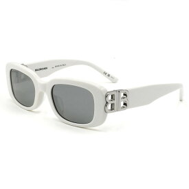 バレンシアガ BALENCIAGA サングラス アジアンフィット UVカット アイウェア フォックス BB0310SK-003 メンズ レディース ユニセックス ホワイト+シルバー