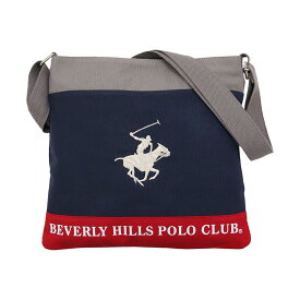 ビバリーヒルズ ポロ クラブ BEVERLY HILLS POLO CLUB バッグ 斜め掛けバッグ ショルダーバッグ BHC002 181273 ネイビー+グレー+ホワイト+レッド系