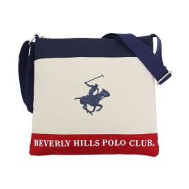 ビバリーヒルズ ポロ クラブ BEVERLY HILLS POLO CLUB バッグ 斜め掛けバッグ ショルダーバッグ BHC002 181275 アイボリー+ネイビー+レッド系