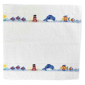 フェイラー FEILER ハンカチ フェイスタオル ハンドタオル 30cm MARINA WHITE 504 マリーナ ホワイト 海 マリン