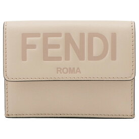 フェンディ FENDI 財布 8M0395 AAYZ F1BA9 FENDI ROMA フェンディローマ マイクロ 三つ折り財布 コンパクトウォレット POUDRE ベージュ系