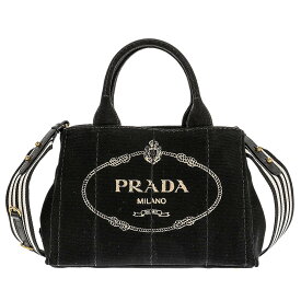 プラダ PRADA バッグ 2way ハンドバッグ トートバッグ 手提げ ショルダーバッグ 斜め掛けバッグ 1BG439CANAPAROO-NE_TA レディース ブラック +タルコホワイト