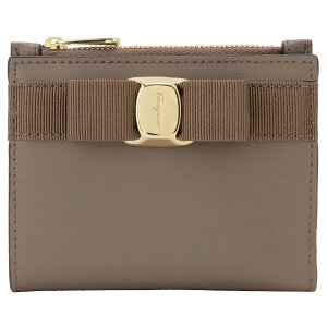 �T���o�g�[�� �t�F���K�� Salvatore Ferragamo ���z ��܂���z �܂肽���ݍ��z �~�j���z �R���p�N�g���z 22E009 741349 010 VARA BOW COMPACT WALLET ���@�����{�� CARAWAY SEED �O���[�W���n