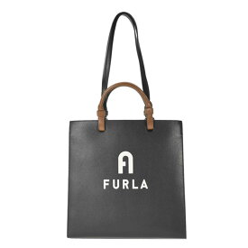 フルラ FURLA バッグ トートバッグ ハンドバッグ 手提げ ショルダーバッグ 肩掛けバッグ WB00728 BX1230 E0500 FURLA VARSITY STYLE L TOTE N/S 31.5 バーシティ NERO+PERLA e ブラック