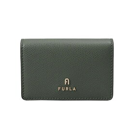 フルラ FURLA カードケース 名刺入れ WP00306 ARE000 2291S CAMELIA BUSINESS CARD CASE カメリア CACTUS+PERLA e int. ダークグリーン系