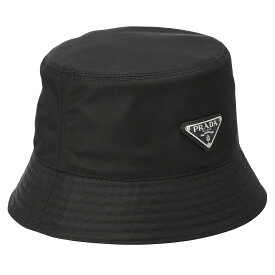 プラダ PRADA 帽子 バケットハット ハット 1HC137 TES/NER/M バケハ レディース メンズ ブラック