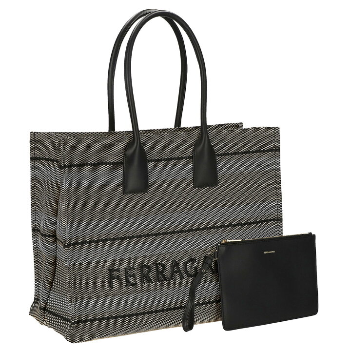 楽天市場】フェラガモ Ferragamo バッグ トートバッグ ポーチ付き 