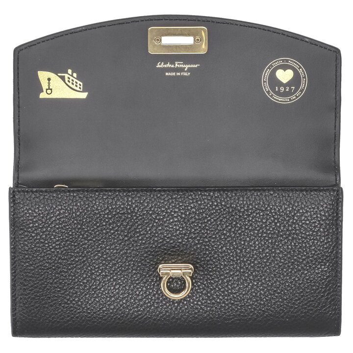 楽天市場】フェラガモ Ferragamo 財布 長財布 フラップ式長財布 かぶせ 