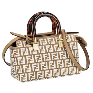 �t�F���f�B FENDI �o�b�O 2WAY �n���h�o�b�O �V�����_�[�o�b�O �΂߂����V�����_�[�o�b�O 8BS067-0AQ0X F1MB1 ���f�B�[�X �z���C�g+�x�[�W���n