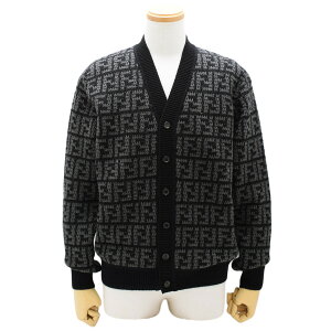 �t�F���f�B FENDI �A�p���� �J�[�f�B�K�� �J�V�~�� ���� FZC433-APPA-F05HY �����Y �u���b�N+�O���[