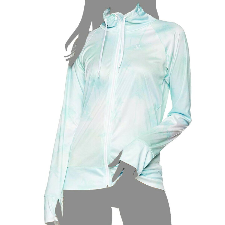 楽天市場 ベネトン Benetton プリント Uv ラッシュガード 水着 長袖 パーカー レディース Upf50 2296 グリーン M L Ll Salada Bowl おしゃれブランド通販