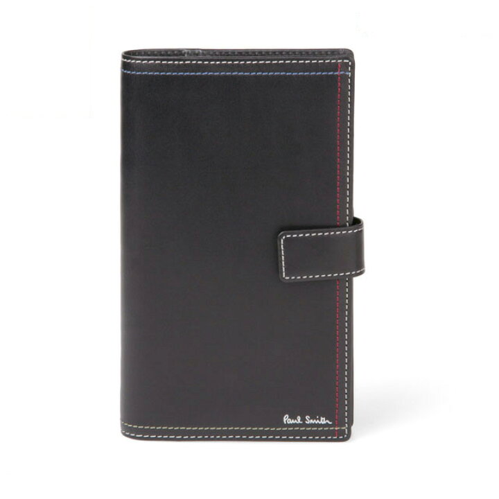 楽天市場 ポールスミス Paul Smith システム手帳 バイブルサイズ ビジネス ノートブック レザー リングノート バインダー カードホルダー 手帳カバー 革 カラフルステッチ ブランド 手帳 6穴 ブラック クリスマスプレゼント 男性 新品 未使用 Salada Bowl おしゃれ