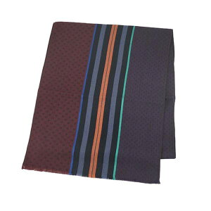 |[X~X Paul Smith M1A 366E AS22 28 MIXED PANEL JACQUARD SCARF ~NXg pl WJ[h XJ[t E[ VN a }t[ BURGUNDY o[KfB{p[v{}`J[XgCv