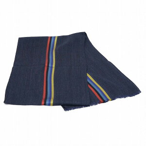 |[X~X Paul Smith }t[ SCARF CENTRAL STRIPE M1A 454D AS22 Y E[ VN Xg[ NAVY lCr[{}`J[XgCv