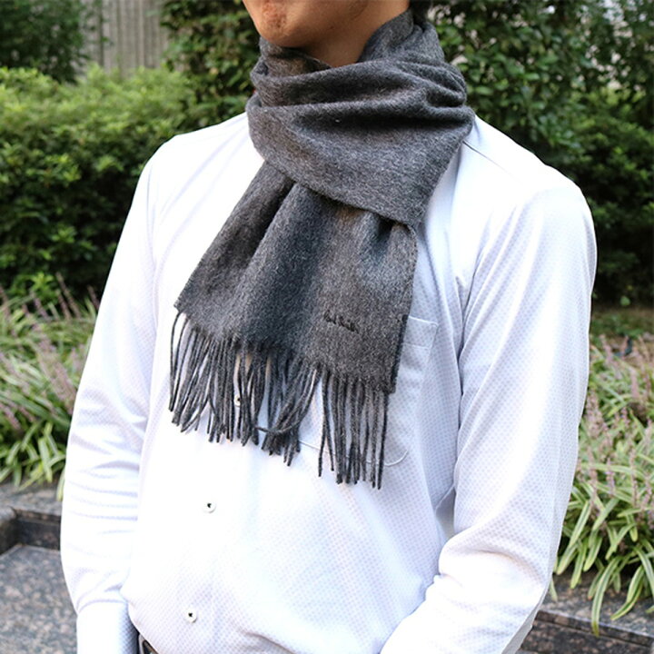 楽天市場 ポールスミス Paul Smith マフラー メンズ M1a 933d As04 76 ウールマフラー ストール チャコールグレー系 Salada Bowl おしゃれブランド通販