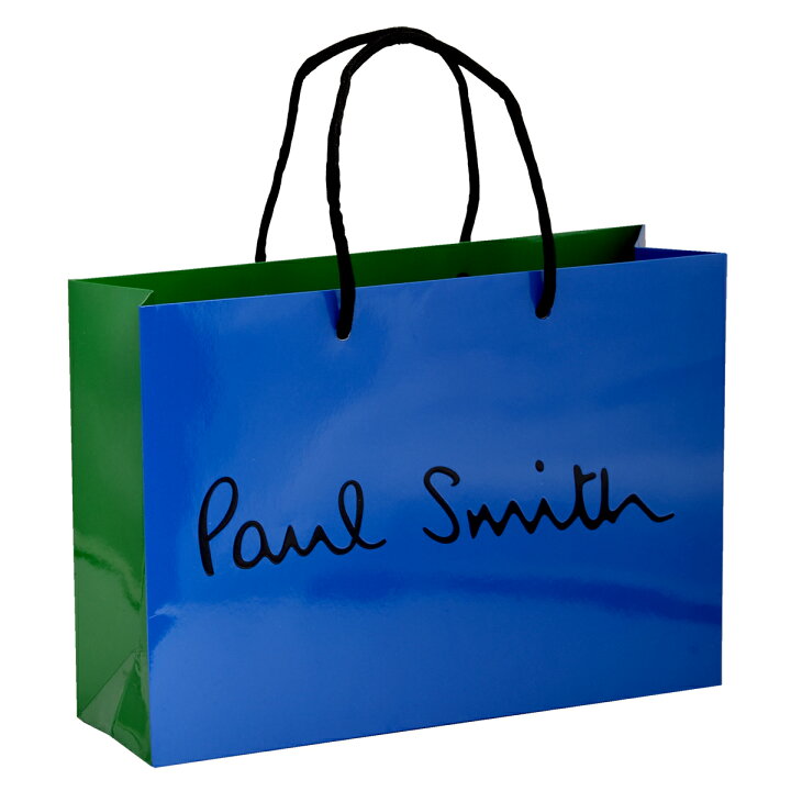 楽天市場 アウトレット ポールスミス Paul Smith ショップ袋 ショッパー Sサイズ1枚 Aセット ブルー グリーン ブラック 黒 ショップ袋 手持ちつきショップ袋 ラッピング ブランド 再利用 封筒 リメイクバッグ アイデア Diy 意味 通販 活用 かわいい 使い道 紙袋