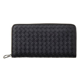 ボッテガヴェネタ BOTTEGA VENETA 長財布 510643 V4651 1000 イントレチャート 小銭入れ付 ラウンドファスナー長財布 NERO ブラック