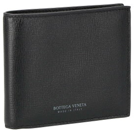 ボッテガヴェネタ BOTTEGA VENETA 財布 二つ折り財布 折りたたみ財布 小銭入れなし 605721 VMA82 8803 メンズ ブラック