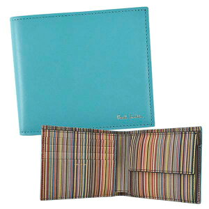 �|�[�� �X�~�X Paul Smith ��܂���z M1A4833 42 TURQUOISE �^�[�R�C�Y�u���[ MEN WALLET BF COIN INTMUL ���K����t��