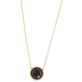 マークジェイコブス MARC JACOBS ネックレス M0017166-001 anms00178l THE MEDALLION PENDANT ザ メダリオン リバーシブル ペンダント レディース アクセサリー ブラック＋ゴールド