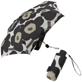 マリメッコ marimekko 折りたたみ傘 傘 雨傘 折り畳み 048858 030 ummm00104l MINI MANUAL UMBRELLA ミニ マニュアル アンブレラ UNIKKO ブラック系 北欧