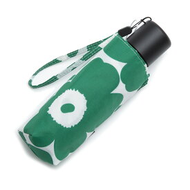 マリメッコ marimekko 折りたたみ傘 傘 雨傘 折り畳み 091006 160 MINI MANUAL MINI UNIKKO UMBRELLA ミニ マニュアル ミニウニッコ アンブレラ OFF WHITE/GREEN グリーン系