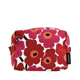 マリメッコ marimekko ポーチ コスメポーチ マルチケース 047197 001 VILJA ヴィルヤ COSMETIC BAG MINI UNIKKO ホワイト+レッド系 北欧