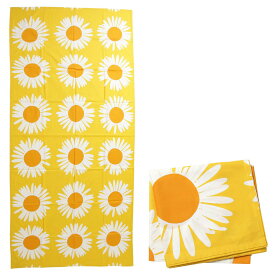 マリメッコ marimekko テーブルクロス テーブルマット 食卓カバー 072320 210 ucmm00475l Auringonkukka Table Cloth イエロー+ホワイト系 北欧