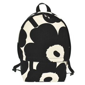 マリメッコ marimekko バックパック リュックサック 091650 192 ENNI UNIKKO BACKPACK エンニ BLACK/OFF-WHITE ホワイト+ブラック 北欧