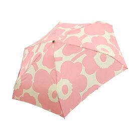 マリメッコ marimekko 折りたたみ傘 傘 雨傘 折り畳み 092001 130 MINI MANUAL UMBRELLA ミニ マニュアル アンブレラ UNIKKO ピンク+クリーム系 北欧