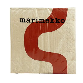 マリメッコ marimekko ペーパーナプキン 紙ナプキン ランチサイズ ihr 20枚 878810 SEIREENI セイレーニ red ライトベージュ+レッド系 北欧