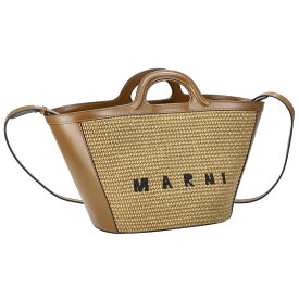 マルニ MARNI バッグ 2WAY ハンドバッグ ショルダーバッグ 肩掛けバッグ 斜め掛けバッグ BMMP0068Q0 P3860 00M50 編みバッグ レディース ブラウン