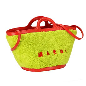 マルニ MARNI バッグ 2WAY ハンドバッグ ショルダーバッグ 肩掛けバッグ 斜めがけバッグ BMMP0097Q2 P5441 ZO522 もこもこ 起毛 レディース オレンジ+イエロー