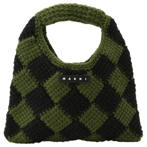 �}���j MARNI �_�C�A�����h�N���V�F �����j�҂� �n���h�o�b�O �~�j�g�[�g ��� M00995 M00RP 0MC08 bbmn00112l DIAMOND CROCHET �L�b�Y �K�[���Y ���f�B�[�X �J�[�L+�u���b�N