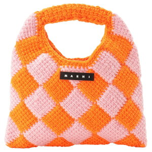 �}���j MARNI �_�C�A�����h�N���V�F �����j�҂� �n���h�o�b�O �~�j�g�[�g ��� M00995 M00RP 0MC09 bbmn00113l DIAMOND CROCHET �L�b�Y �K�[���Y ���f�B�[�X �I�����W+�s���N