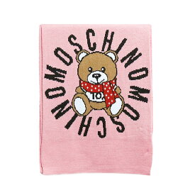 モスキーノ MOSCHINO マフラー レディース M2333 30673 008 TOY テディベア ウール混紡 マフラー ストール ピンク