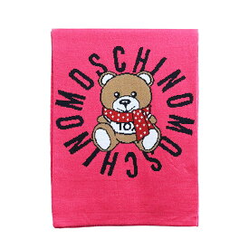 モスキーノ MOSCHINO マフラー レディース M2333 30673 009 TOY テディベア ウール混紡 マフラー ストール フューシャピンク