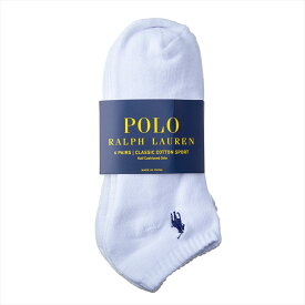 ラルフローレン Ralph Lauren ポロラルフローレン Polo Ralph Lauren 6足セット メンズ 靴下 ソックス 827001PK2 100 ホワイト