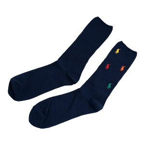 �����t���[���� Ralph Lauren �|�������t���[���� Polo Ralph Lauren �P�i �����Y �C�� �\�b�N�X 889309 401 EMBROIDERED RAINBOW PONY SOCKS �G���u���C�_�[�h ���C���{�[ �|�j�[ �\�b�N�X NAVY �l�C�r�[