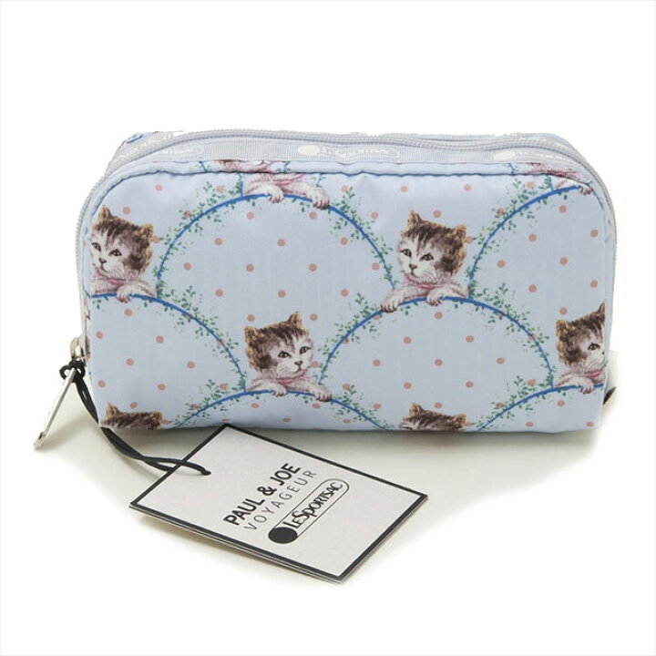 楽天市場 レスポートサック Lesportsac ポーチ コスメポーチ 6511 G432 Rectangular Cosmetic レキュタンギュラーコスメティック Timeless Cat Bleu ポールアンドジョー コラボレーション Salada Bowl おしゃれブランド通販