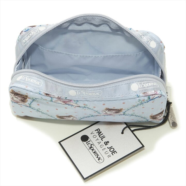 楽天市場 レスポートサック Lesportsac ポーチ コスメポーチ 6511 G432 Rectangular Cosmetic レキュタンギュラーコスメティック Timeless Cat Bleu ポールアンドジョー コラボレーション Salada Bowl おしゃれブランド通販