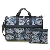 レスポートサック LeSportsac バッグ LARGE WEEKENDER 7185 E142 ラージウィークエンダー 2way ショルダー ボストンバッグ NIGHT BLOOMS BLUE フラワー柄ネイビー系
