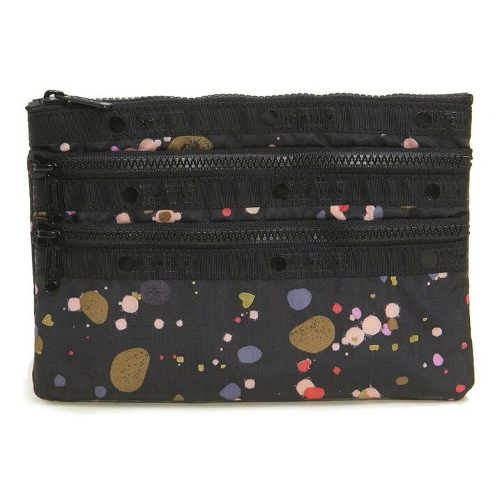 レスポートサック 7158 F408 3-ZIP COSMETIC ポーチ PEBBLES AND HEARTS ブラック系マルチカラー 化粧ポーチ マルチポーチ トラベル ギフト 新品 Salada Bowl-おしゃれブランド通販 レスポートサック Sweetest