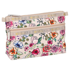 X|[gTbN LeSportsac |[` RX|[` 7105 F654 COSMETIC CLUTCH RXeBbN Nb` SUNSHINE GARDEN Cgx[Wn}`