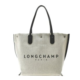 ロンシャン LONGCHAMP バッグ トートバッグ 肩がけ 10090 HSG 037 ROSEAU ロゾ ESSENTIAL RAYE ECRU ベージュ+ブラック系