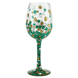 ロリータ LOLITA グラス ワイングラス 6006950 HAMROCK シャムロック 四つ葉のクローバー グリーン系＋マルチカラー おしゃれ ブランド 新品