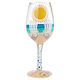 ロリータ LOLITA グラス ワイングラス 6009213 SUN ON THE BEACH 浜辺の太陽 海 マルチカラー おしゃれ ブランド 新品