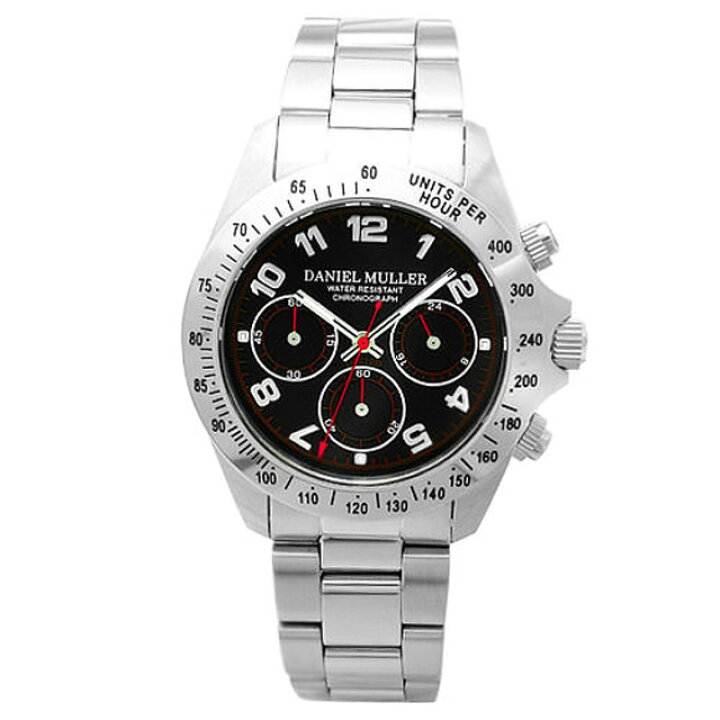 高品質の激安 ダニエルミューラー 腕時計 クロノグラフ ステンレス製 メンズ Grupoconcordia Com